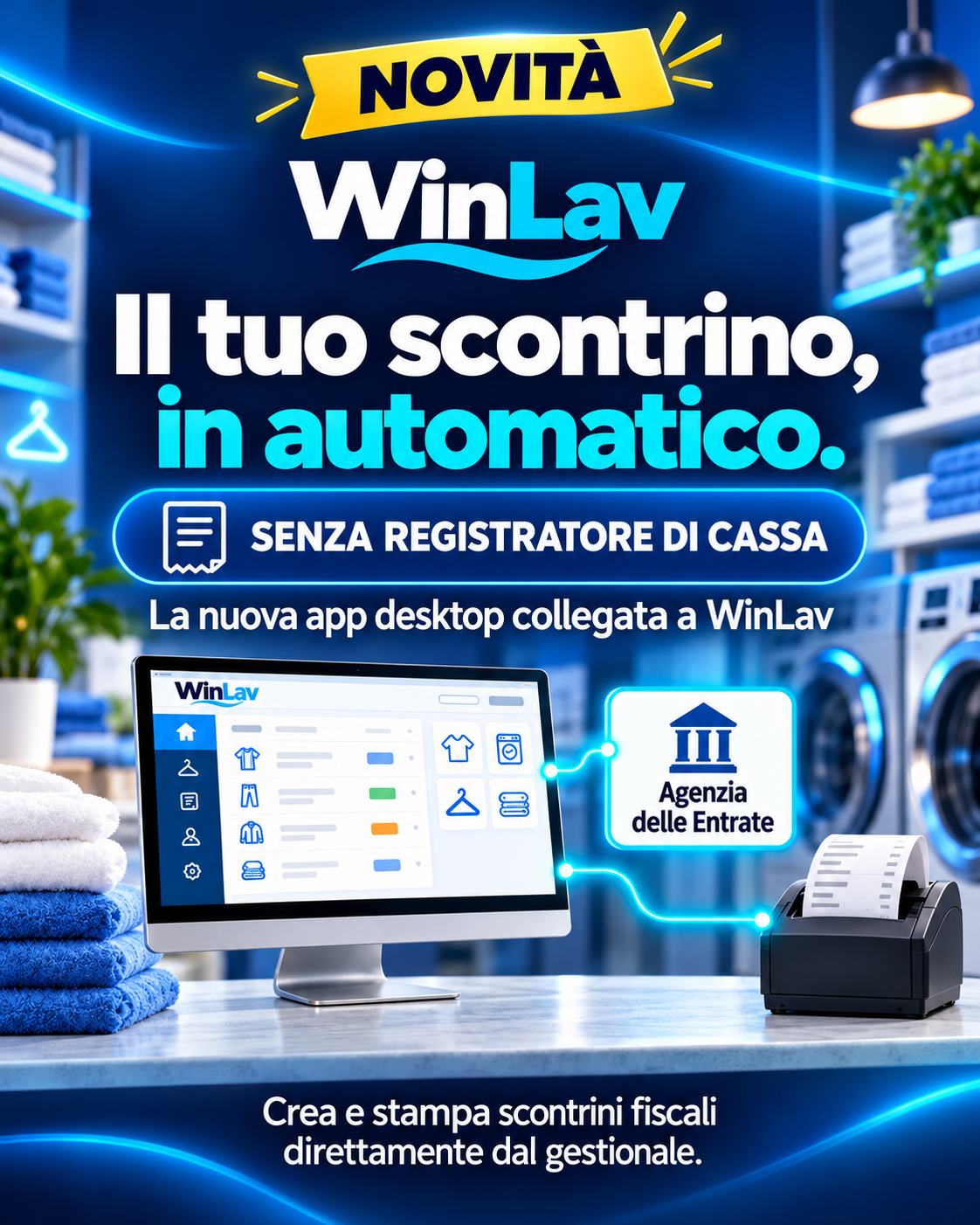Novità WinLav: Registratore Virtuale collegato all’Agenzia delle Entrate
